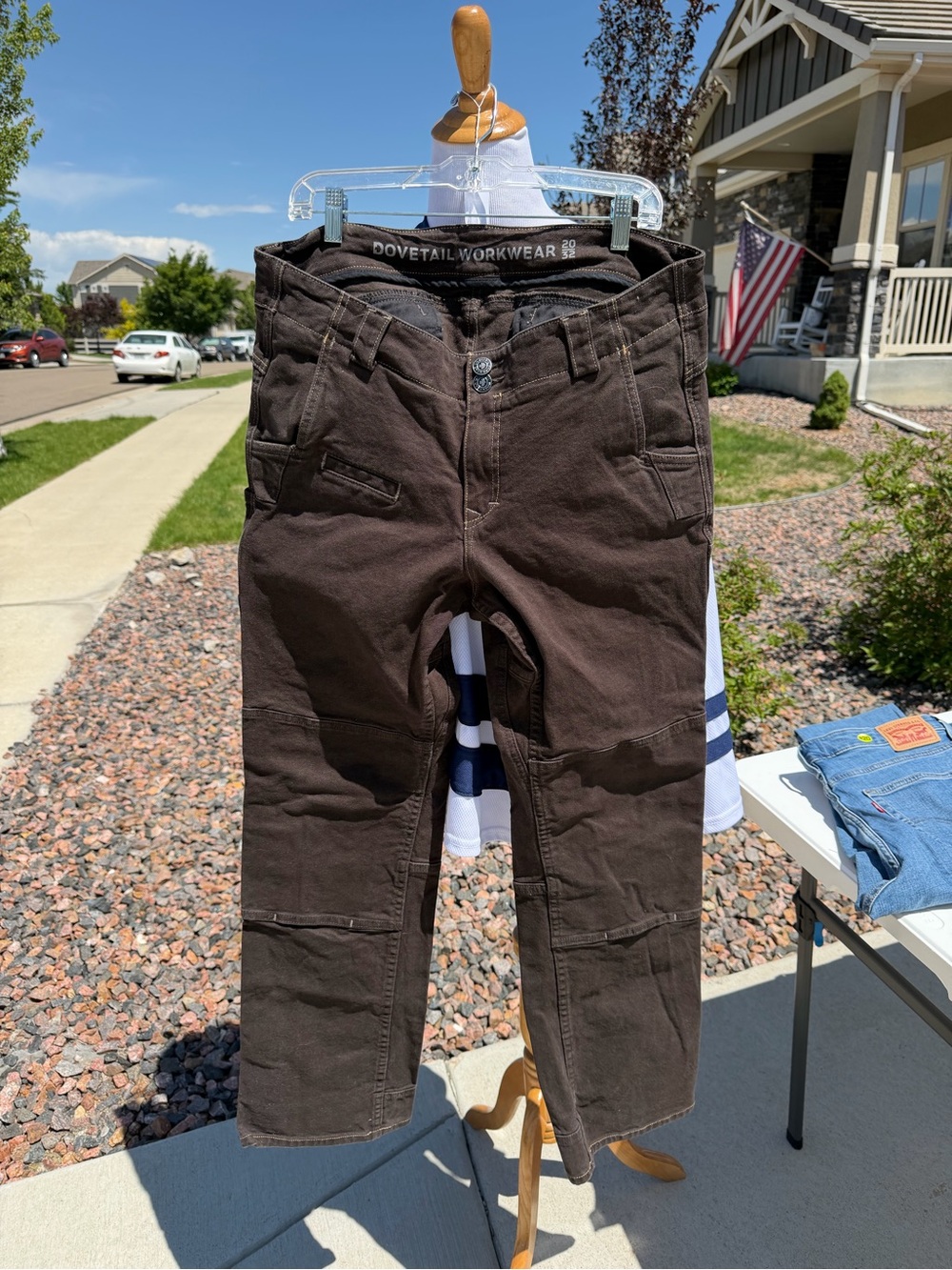 Dovetail Workwear Women's Brown Cargo Pants